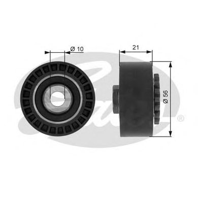 GATES T36052 Tensioner Pulley, v-ribbed belt